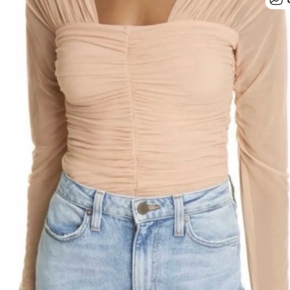ALC Ruched Tan Top - Picture 8 of 12